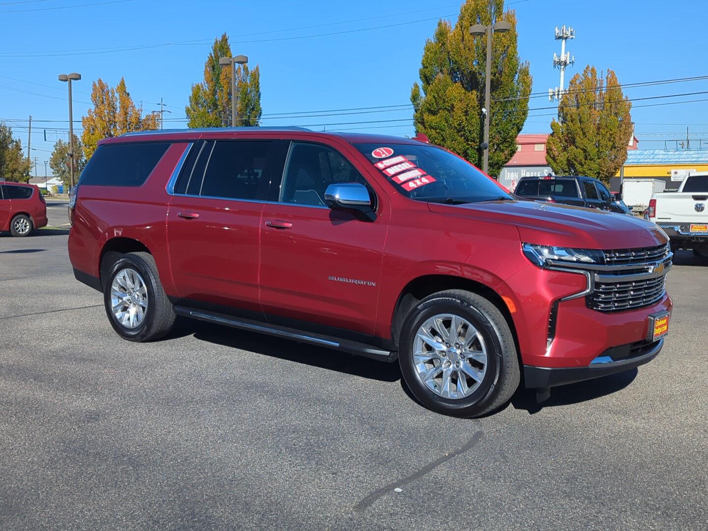 Cherry Red Tintcoat 2021 Chevrolet Suburban SUV / Crossover Four-Wheel Drive Automatic