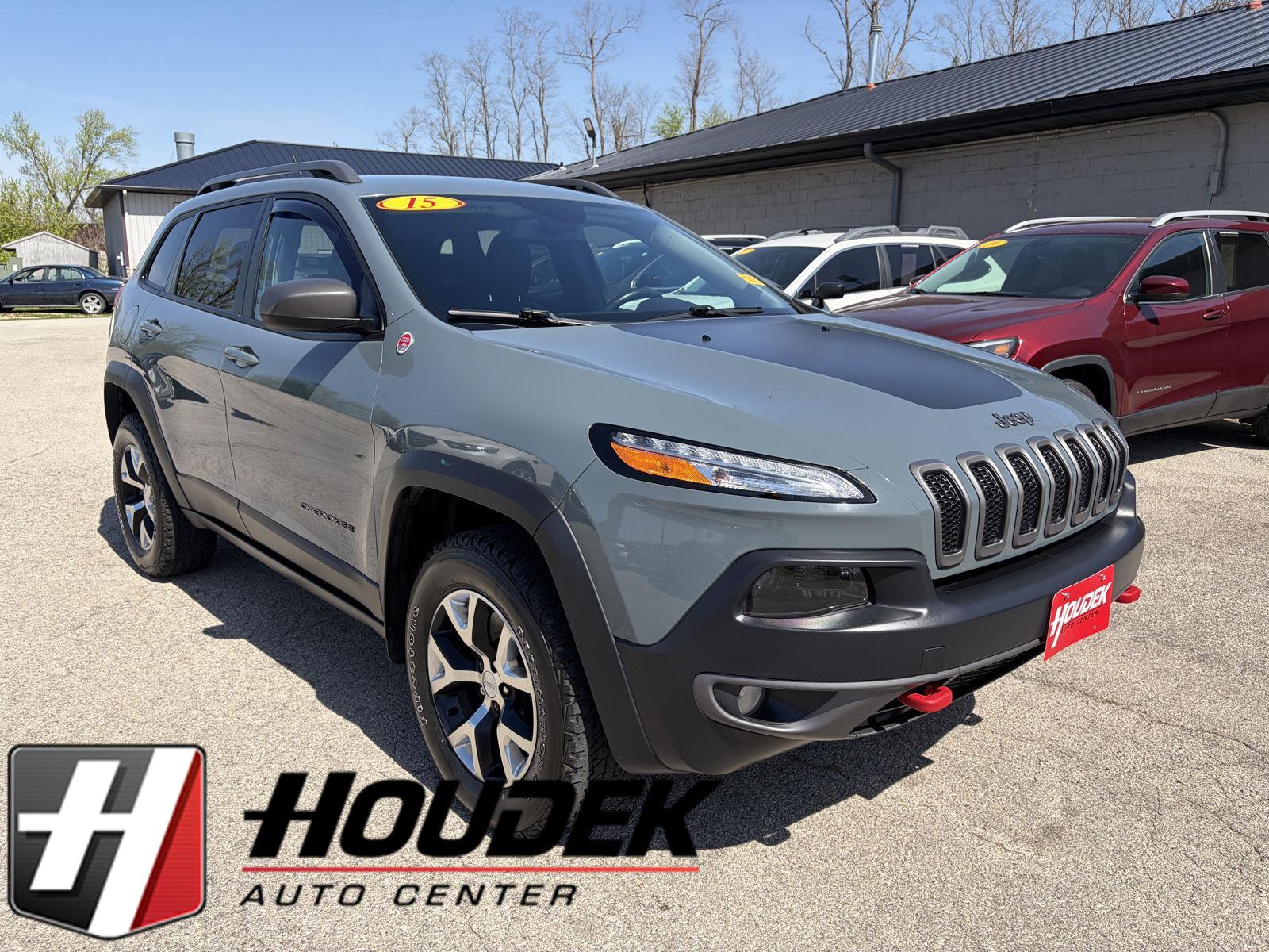 True Blue Pearlcoat 2015 Jeep Cherokee Trailhawk 4WD SUV / Crossover Four-Wheel Drive 9-Speed Automatic