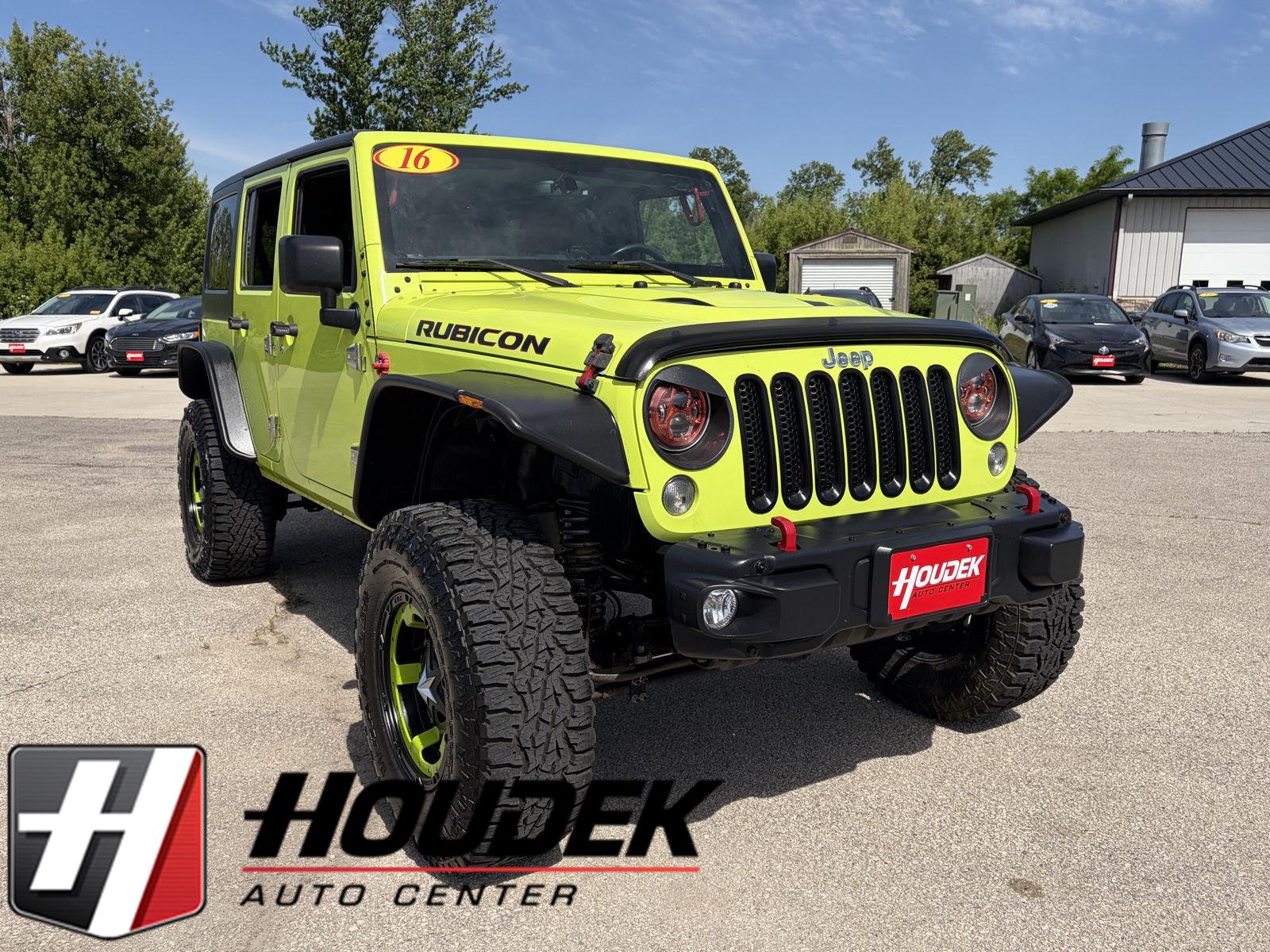 Hypergreen Clearcoat 2016 Jeep Wrangler Unlimited Rubicon Hard Rock 4WD SUV / Crossover Four-Wheel Drive 5-Speed Automatic
