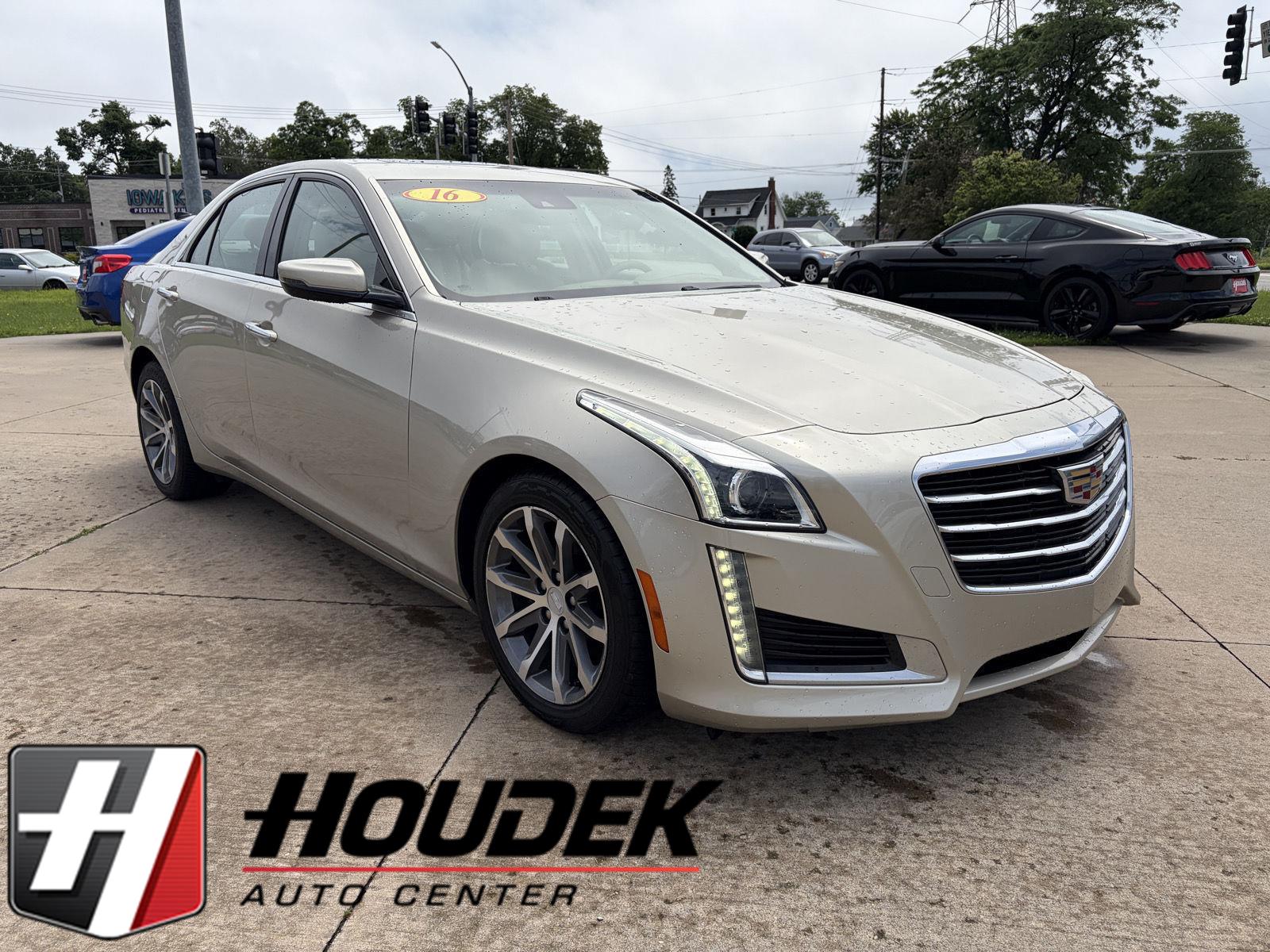 Silver Coast Metallic 2016 Cadillac CTS 2.0T Luxury RWD Sedan Rear-Wheel Drive 8-Speed Automatic