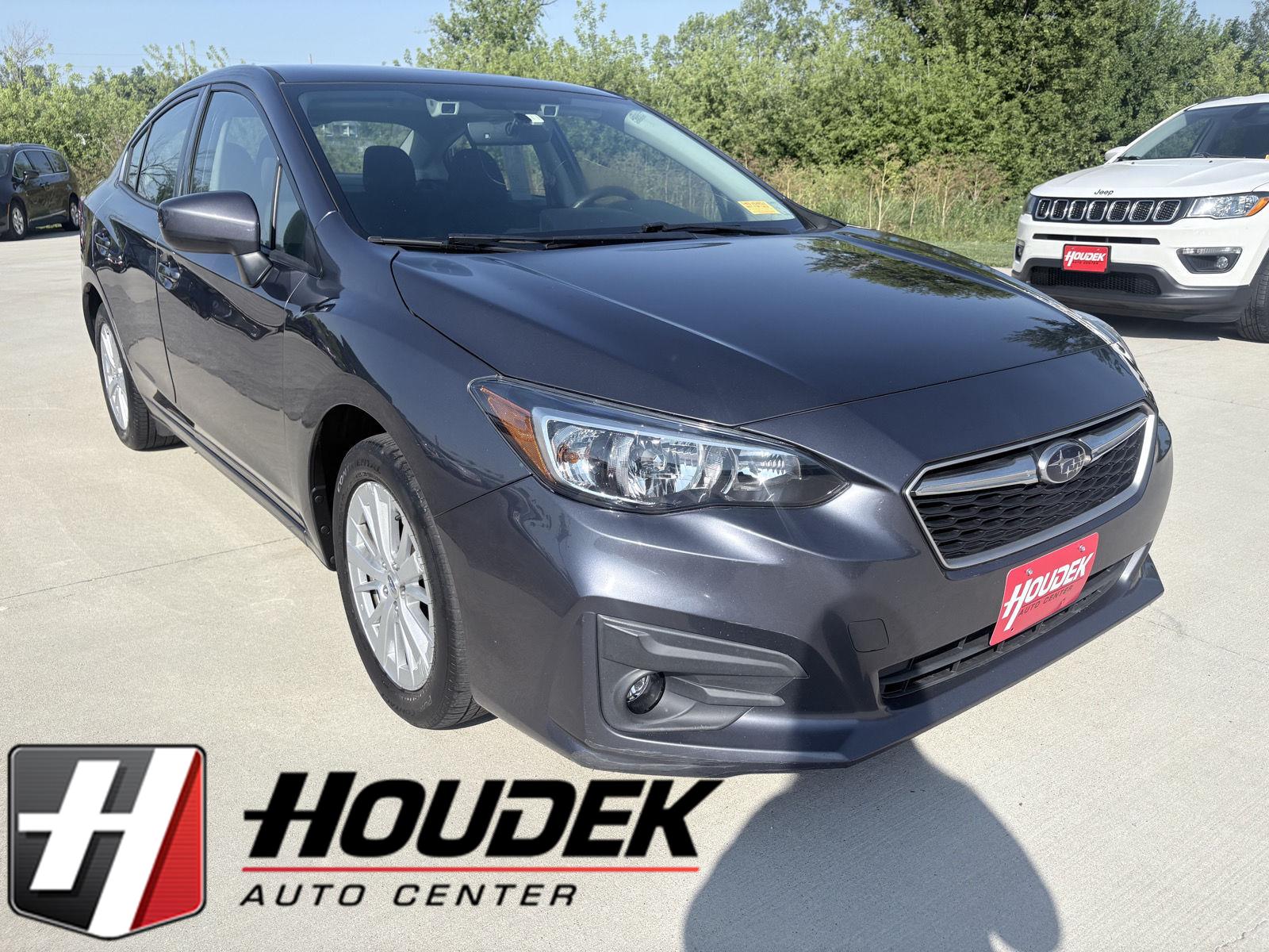 Carbide Gray Metallic 2017 Subaru Impreza Sedan All-Wheel Drive Continuously Variable Transmission