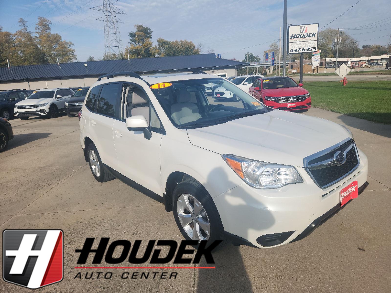 Satin White Pearl 2014 Subaru Forester SUV / Crossover All-Wheel Drive Continuously Variable Transmission