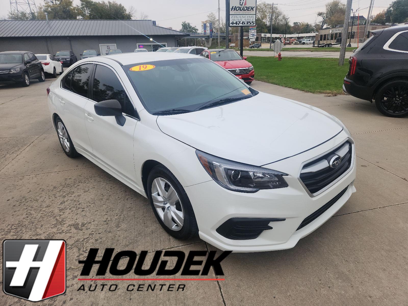Crystal White Pearl 2019 Subaru Legacy Sedan All-Wheel Drive Continuously Variable Transmission