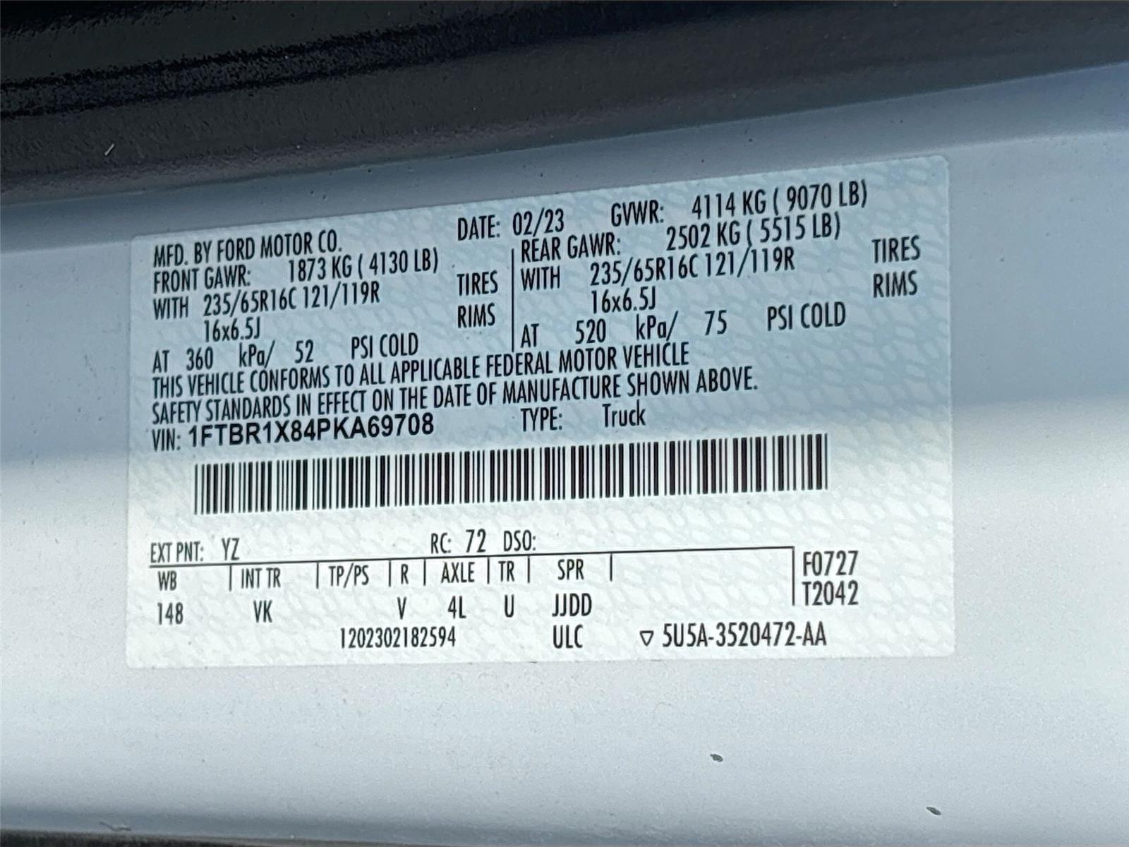 2023 Ford Transit Cargo Van
