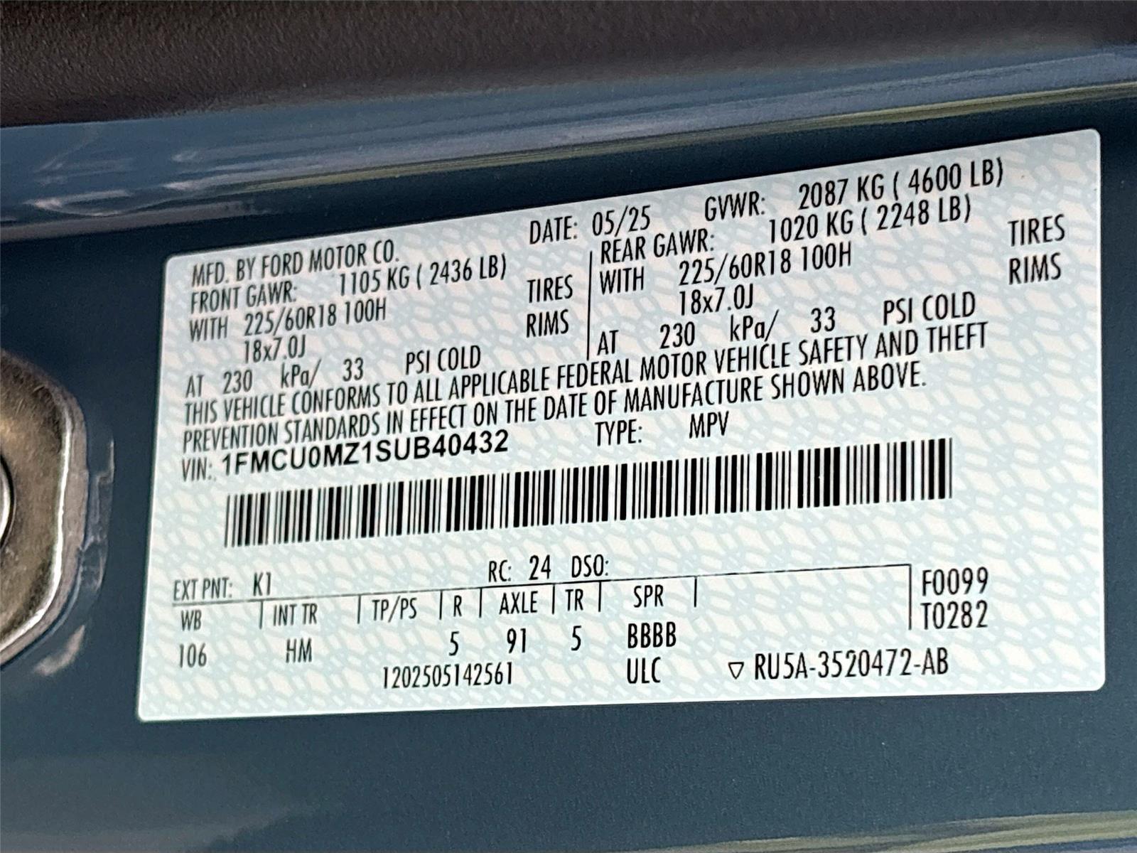 2025 Ford Escape ST-Line