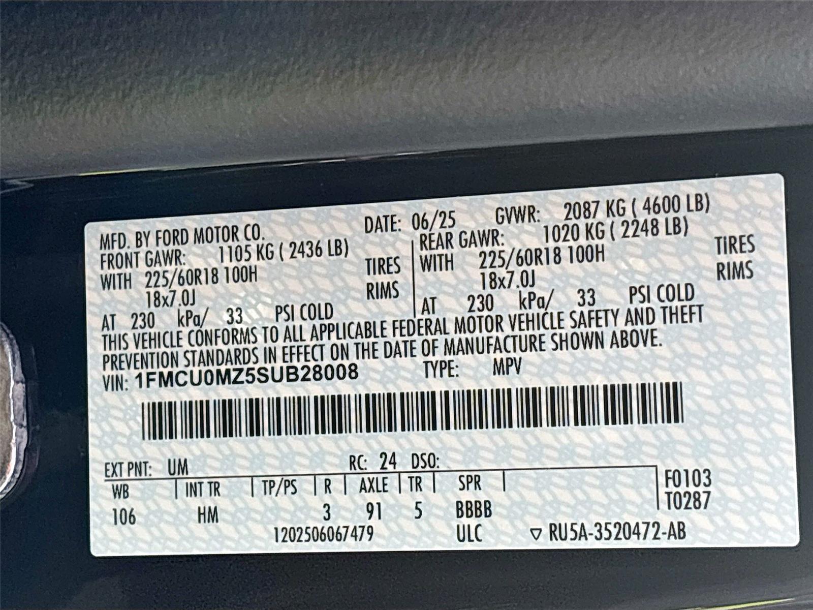 2025 Ford Escape ST-Line