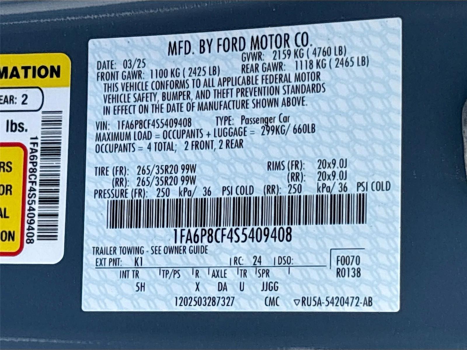 2025 Ford Mustang GT Premium