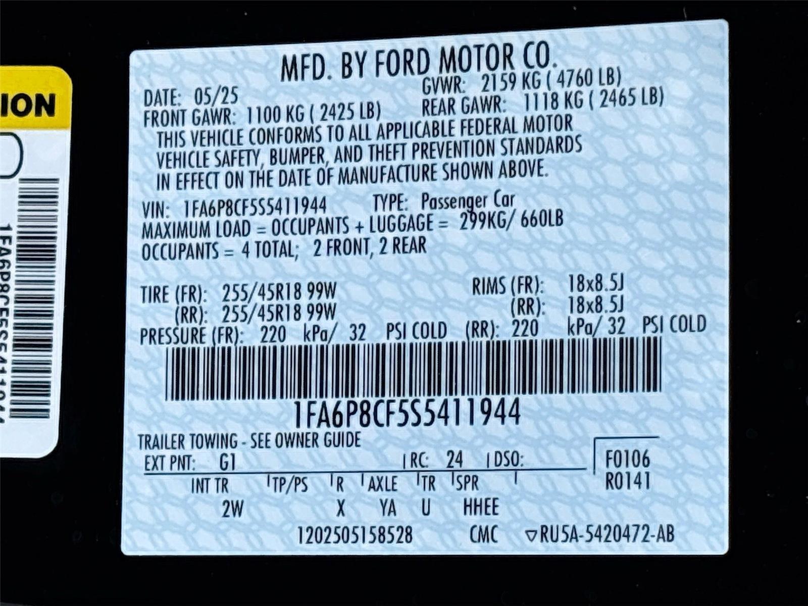 2025 Ford Mustang GT