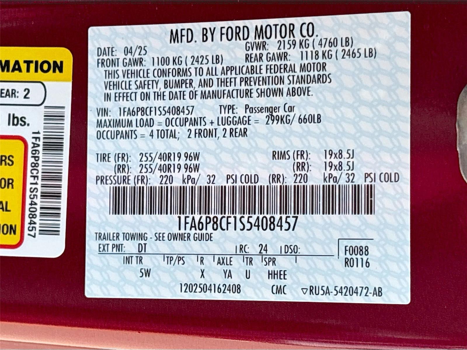 2025 Ford Mustang GT Premium