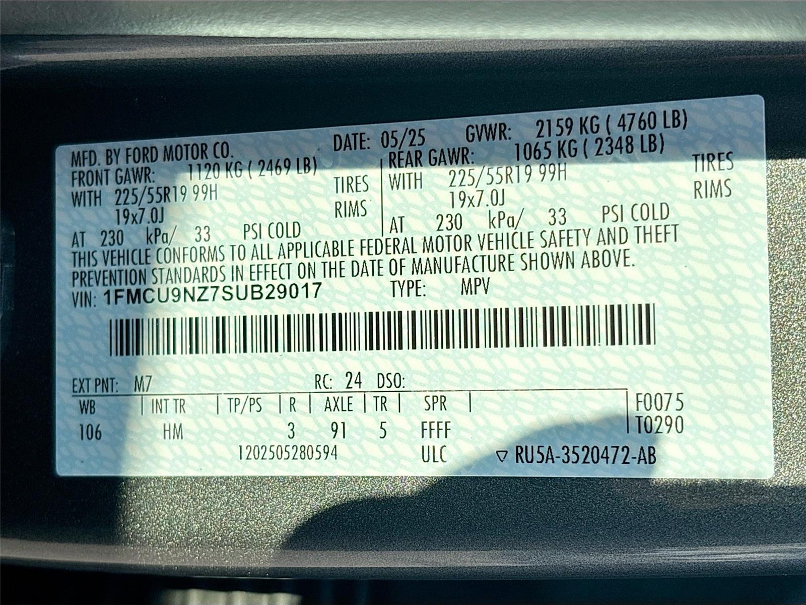 2025 Ford Escape ST-Line Select