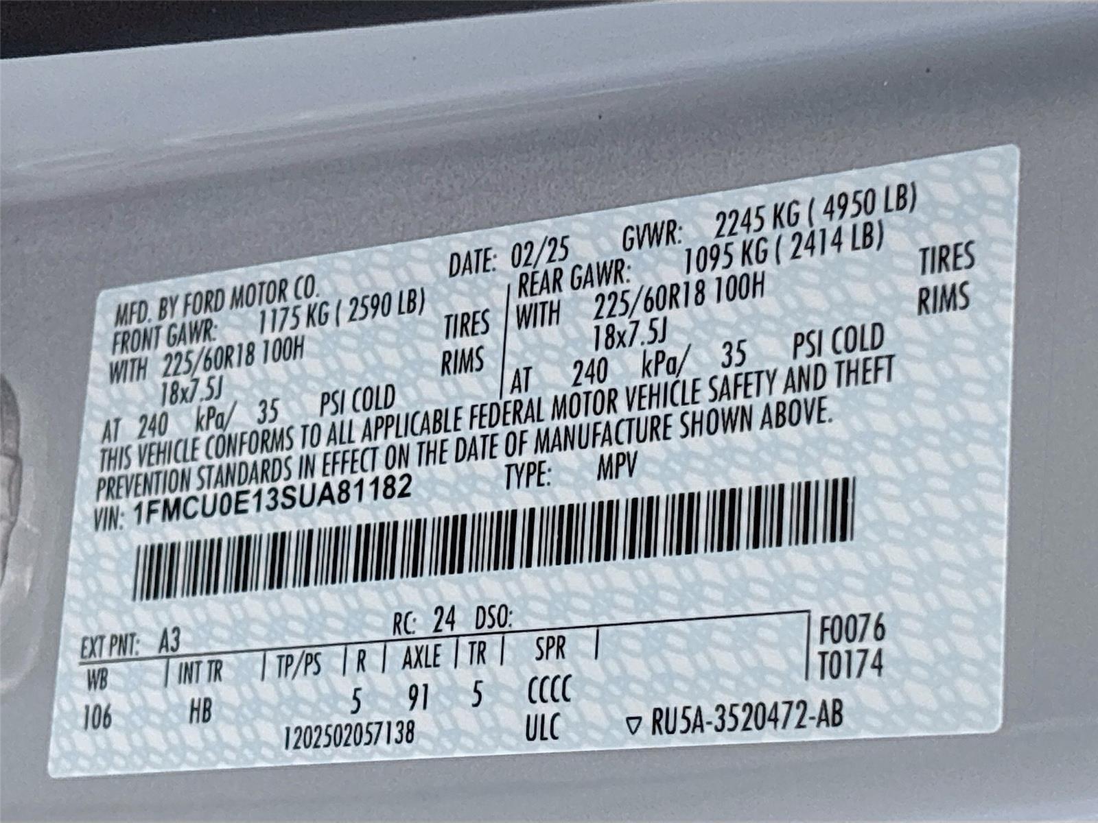 2025 Ford Escape Plug-In Hybrid Base