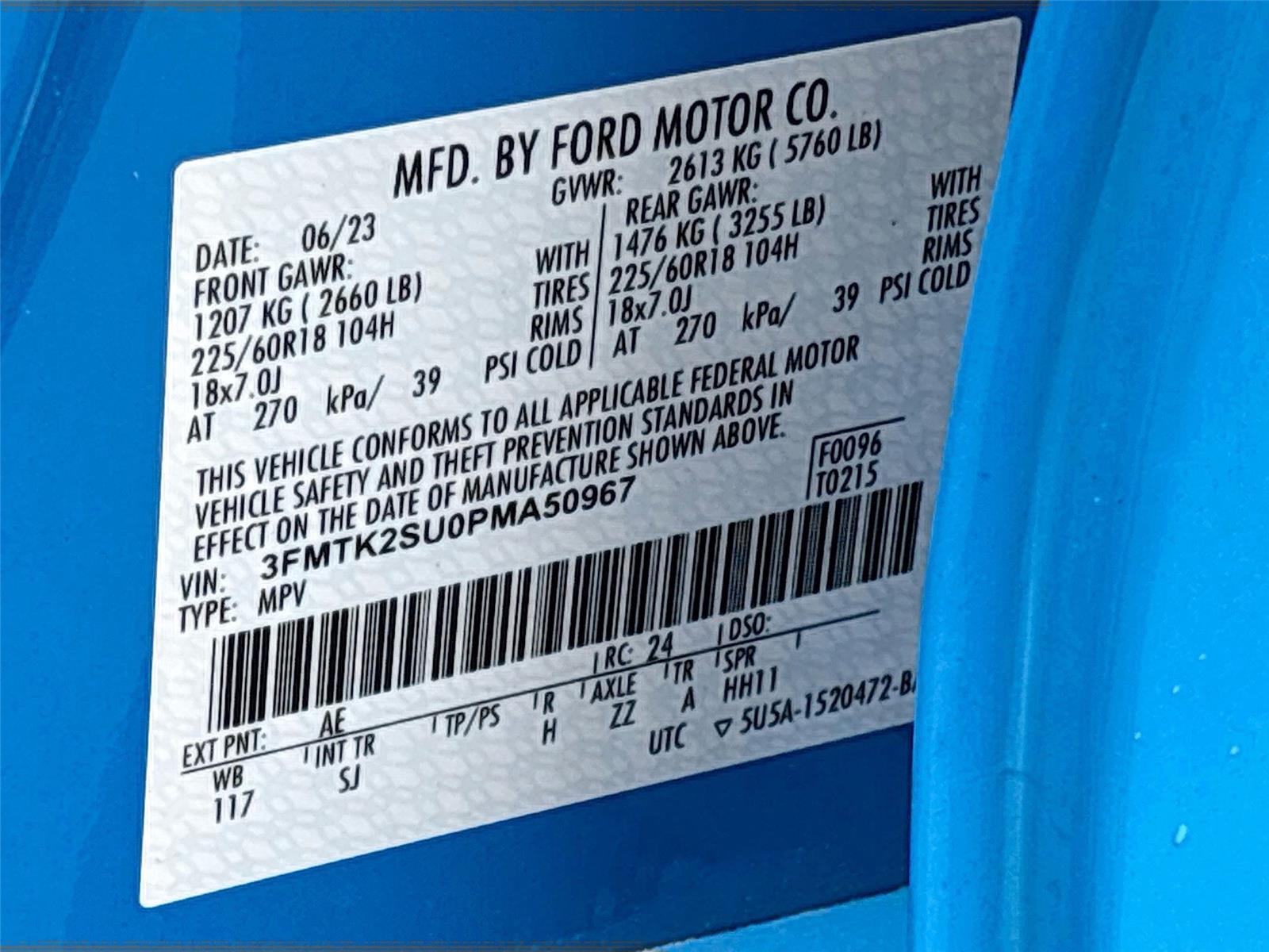 2023 Ford Mustang Mach-E California Route 1