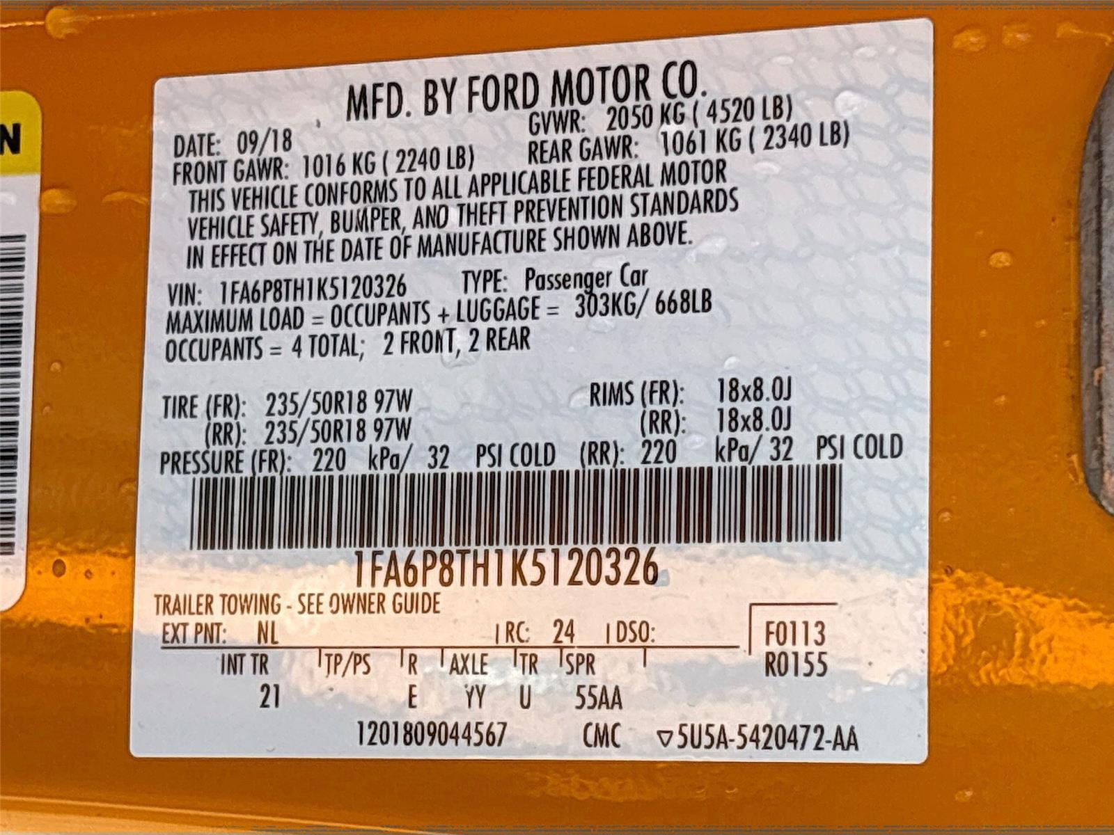 2019 Ford Mustang EcoBoost