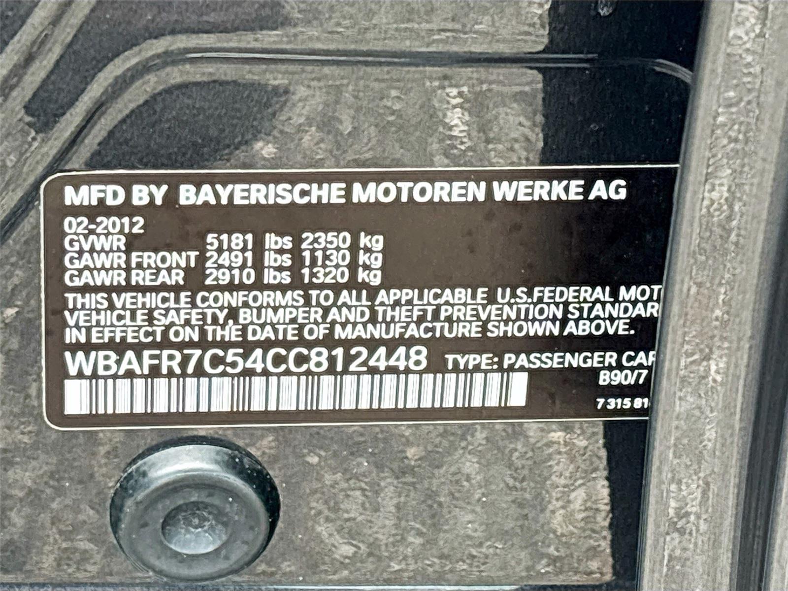 2012 BMW 5 Series 535i