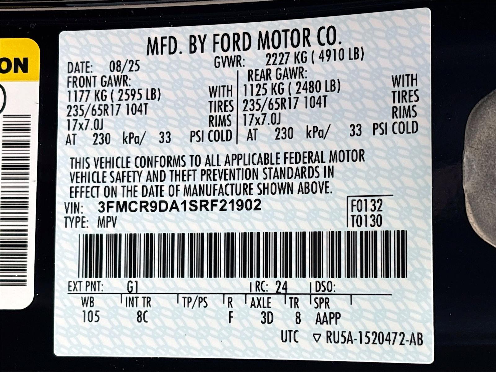 2025 Ford Bronco Sport Badlands