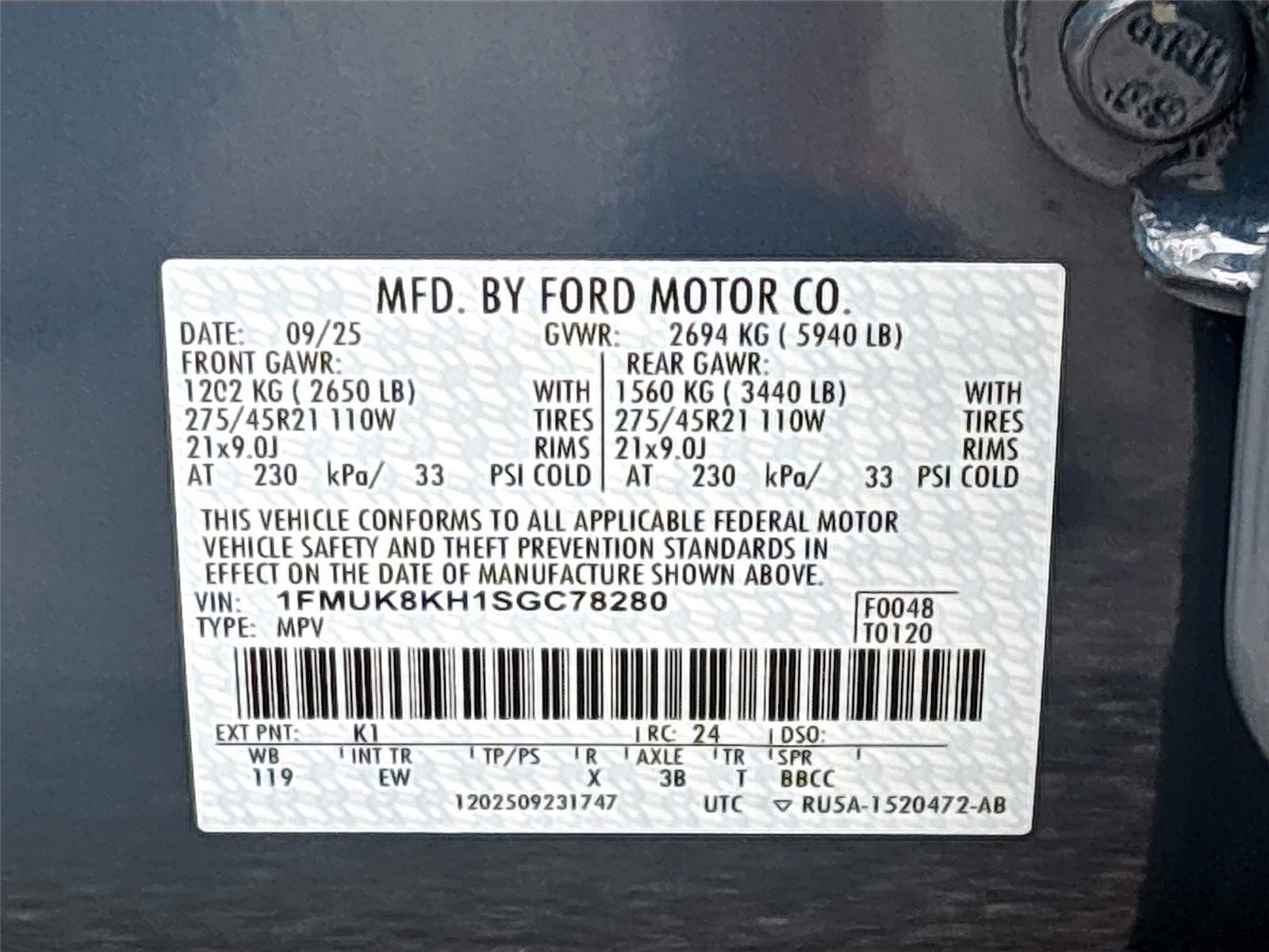 2025 Ford Explorer ST-Line