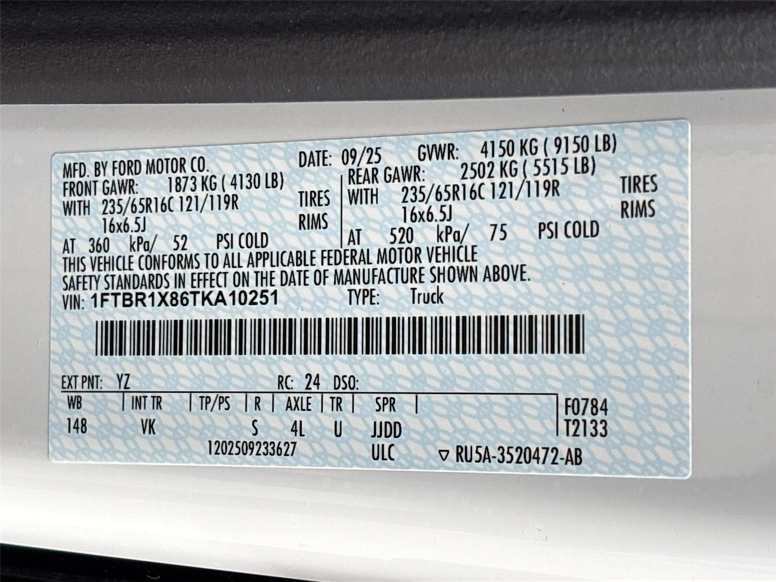 2026 Ford Transit Cargo Van