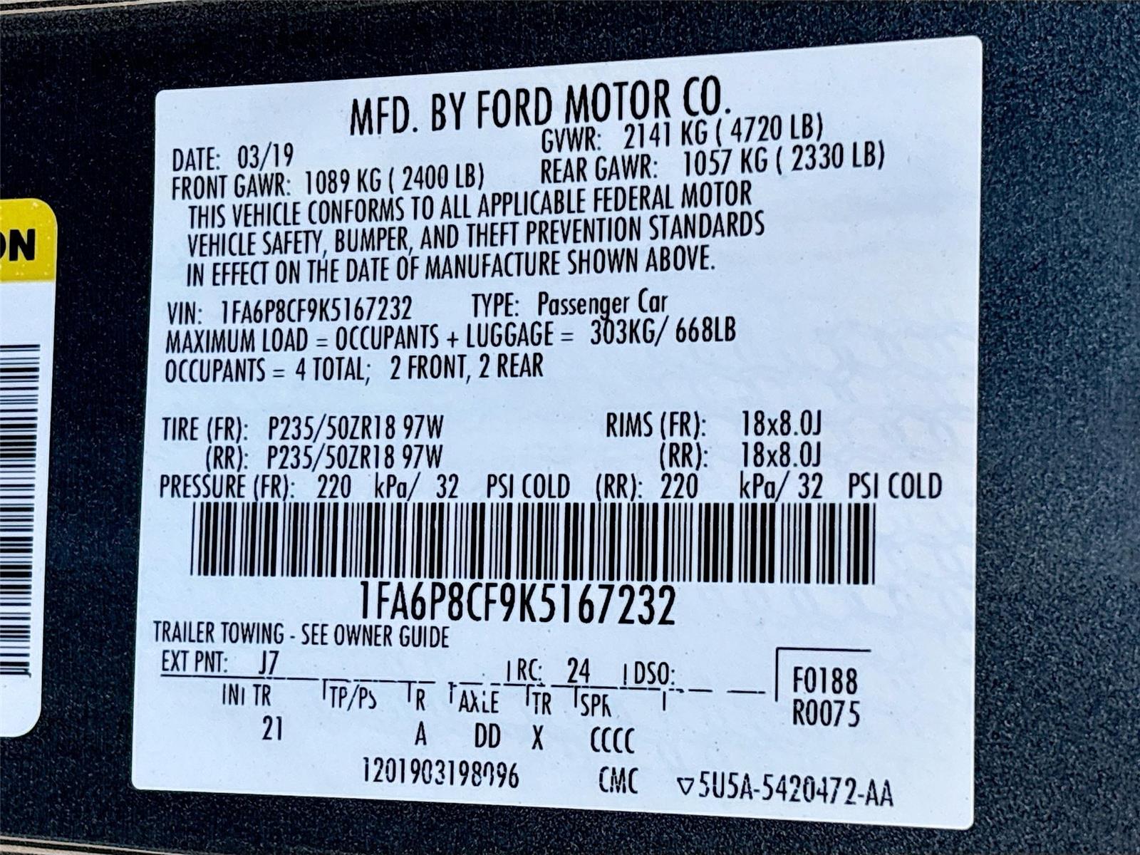 2019 Ford Mustang GT