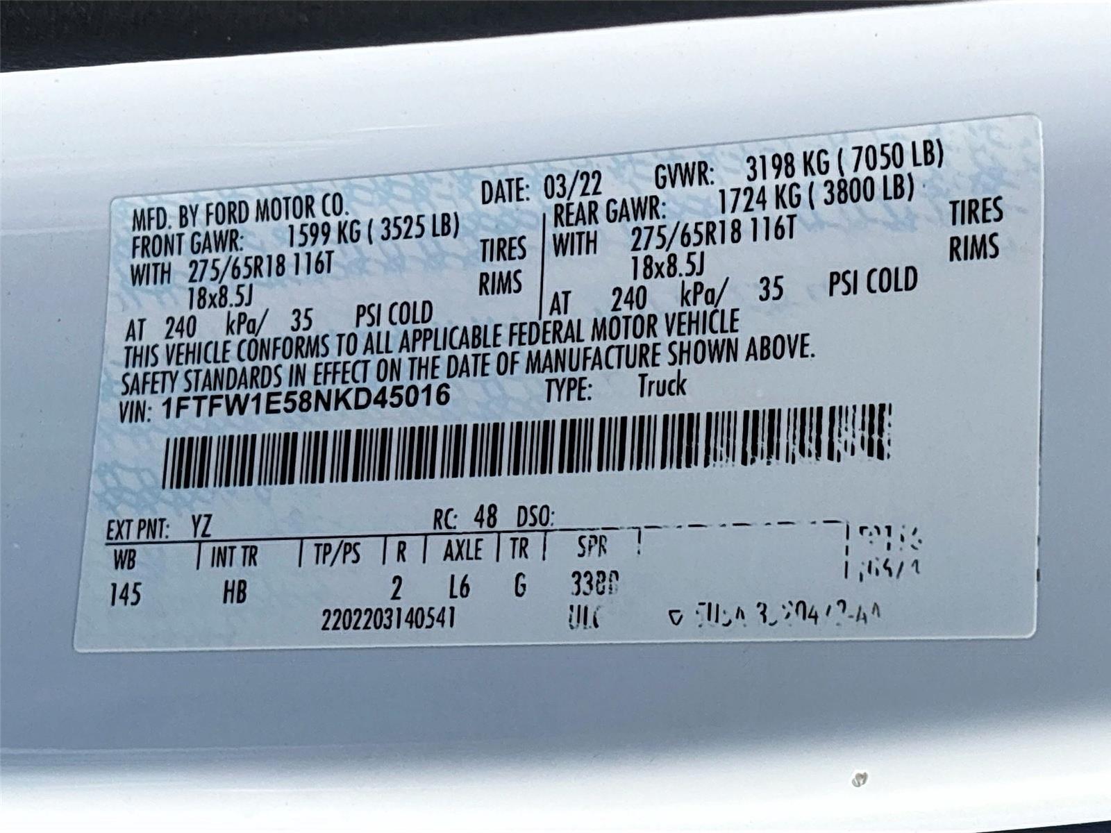 2022 Ford F-150 LARIAT