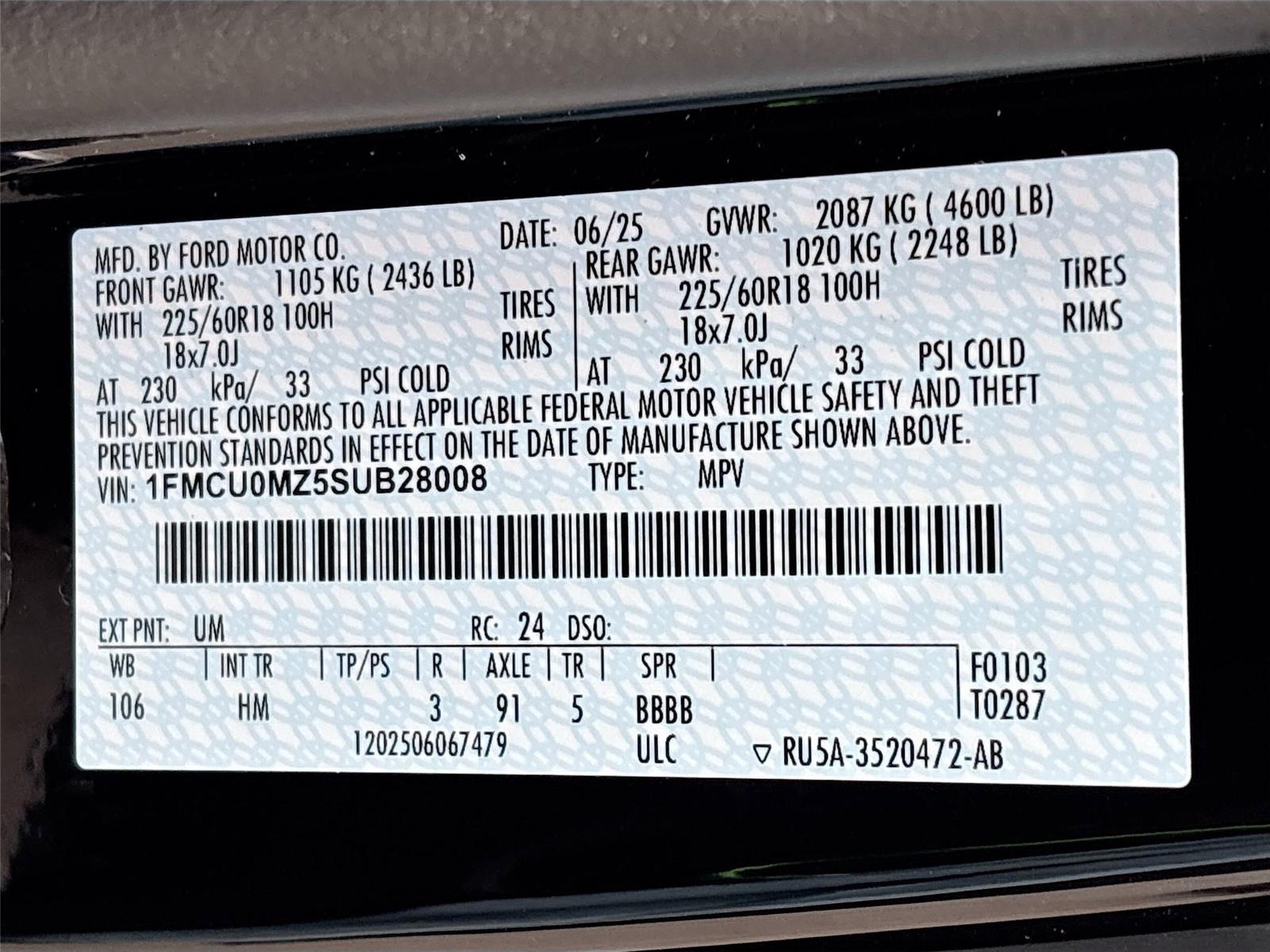 2025 Ford Escape ST-Line