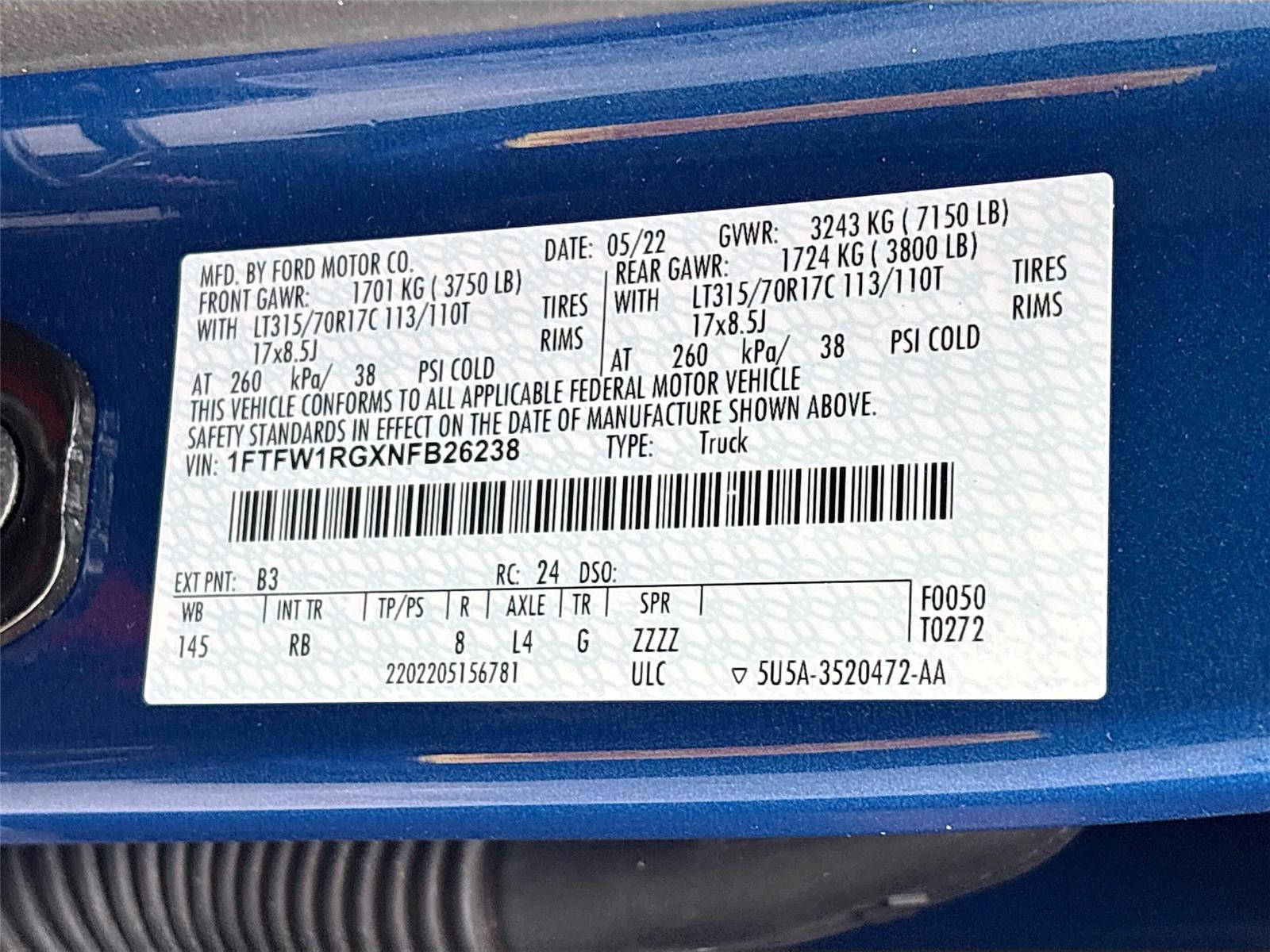 2022 Ford F-150 Raptor