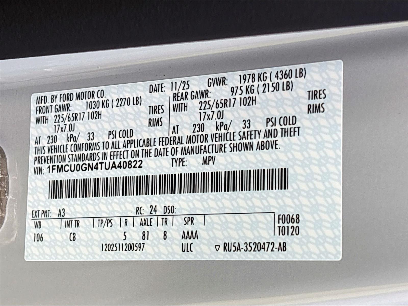 2026 Ford Escape Active