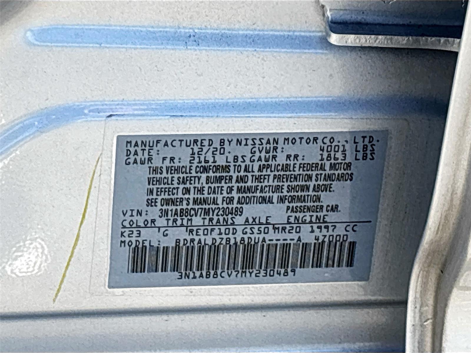 2021 Nissan Sentra SV