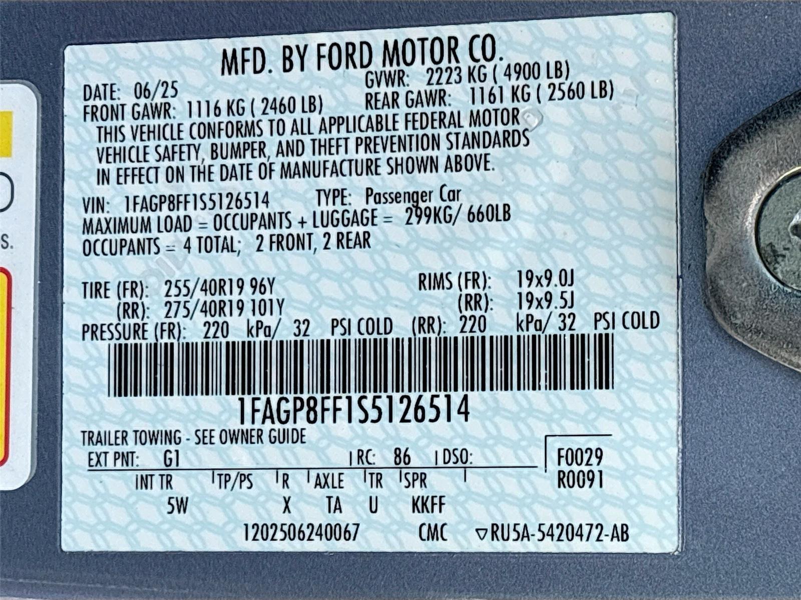 2025 Ford Mustang GT Premium RTR Spec 3