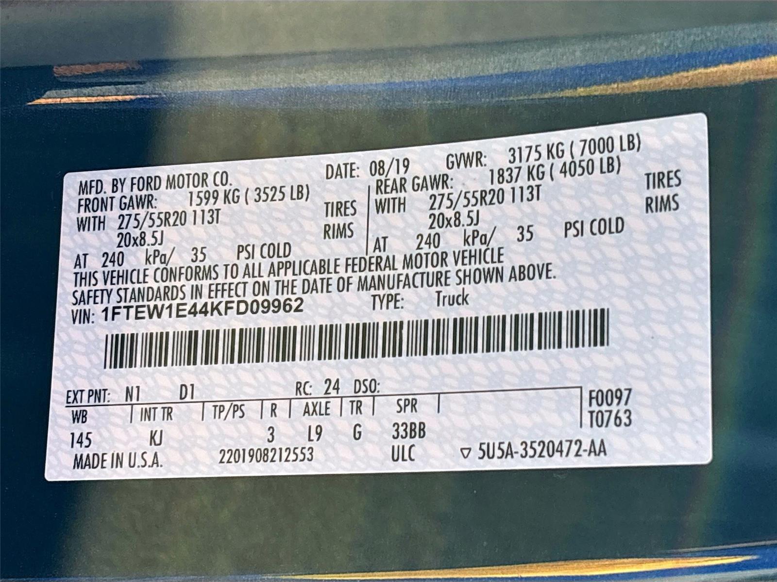 2019 Ford F-150 King Ranch