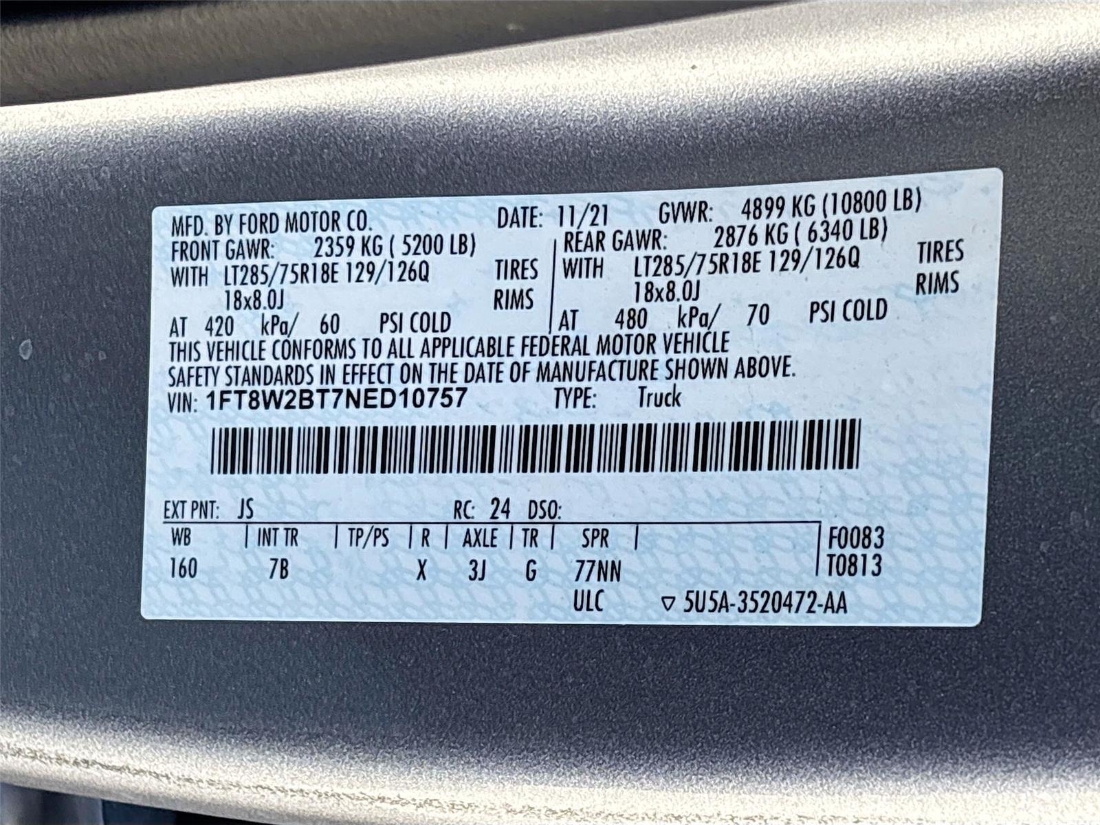 2022 Ford Super Duty F-250 SRW Platinum