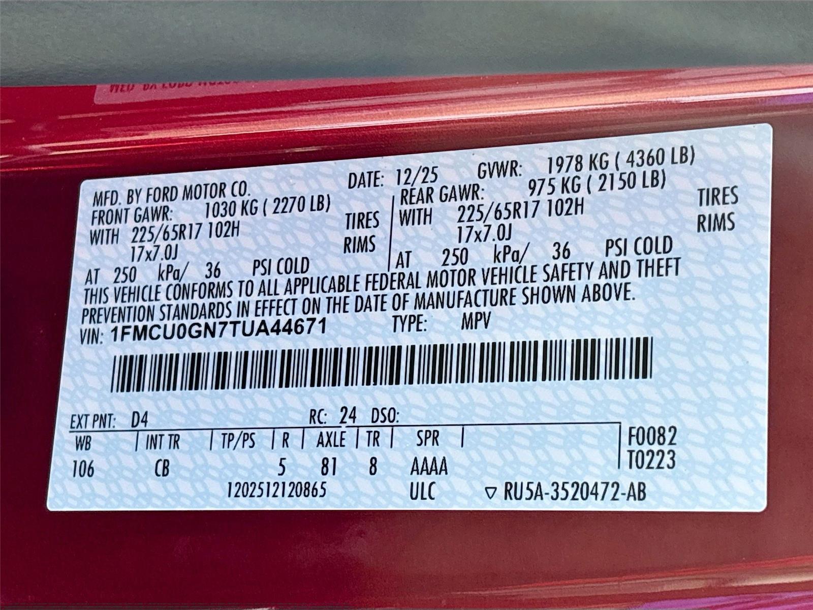 2026 Ford Escape Active