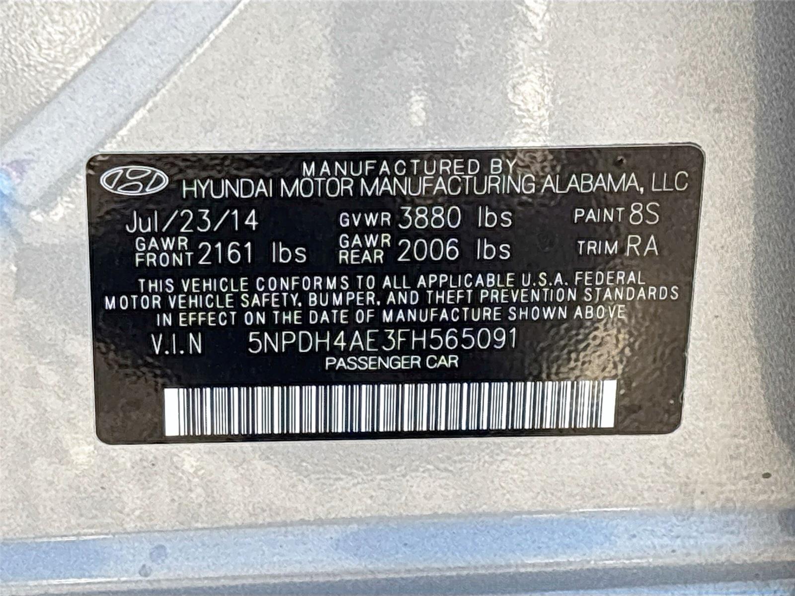 2015 Hyundai Elantra SE