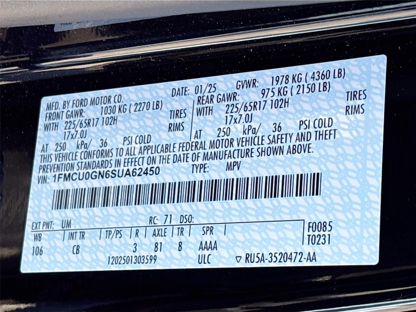 2025 Ford Escape Active