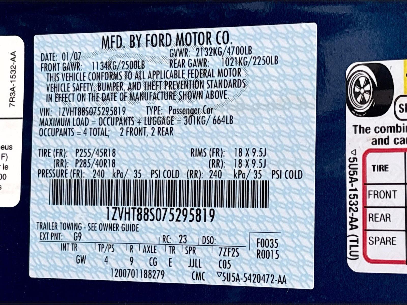 2007 Ford Mustang Shelby GT500