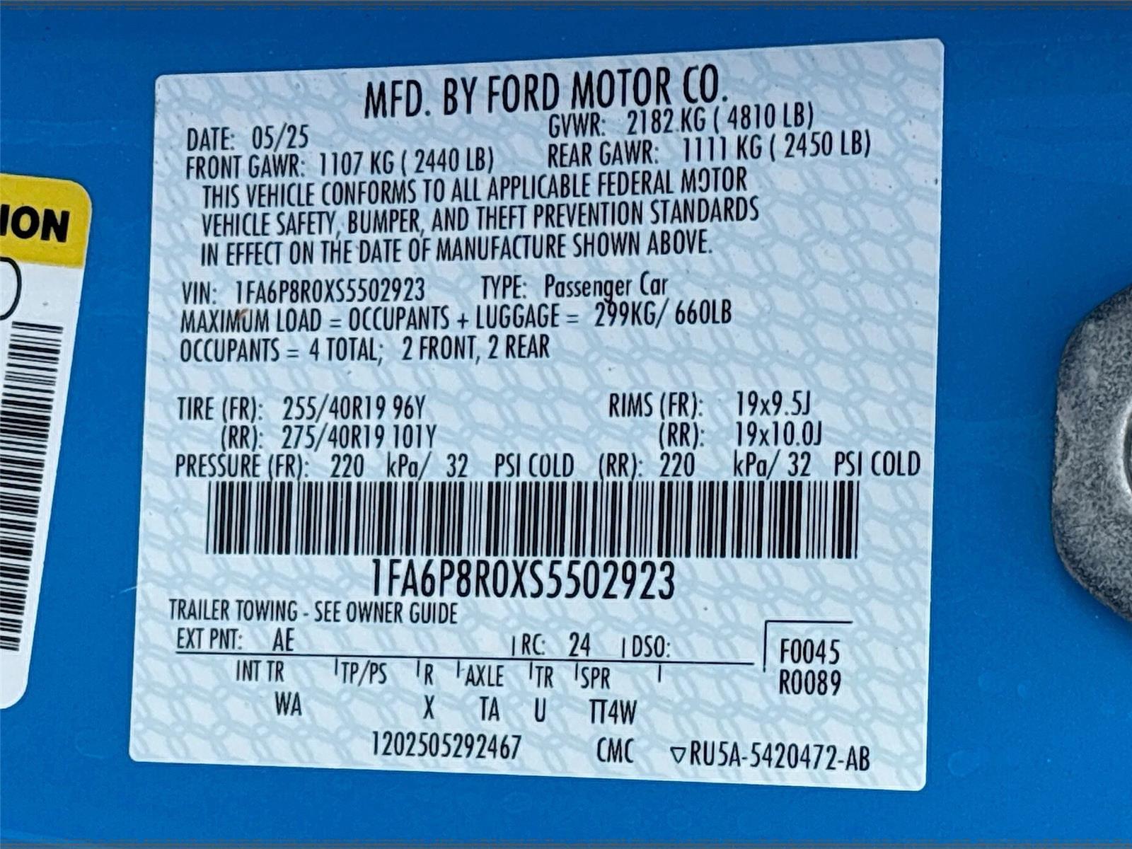 2025 Ford Mustang Dark Horse