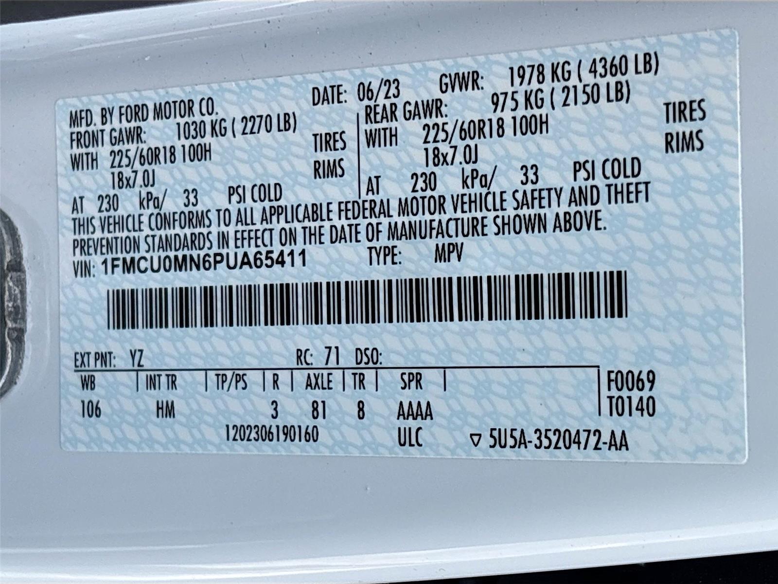 2023 Ford Escape ST-Line