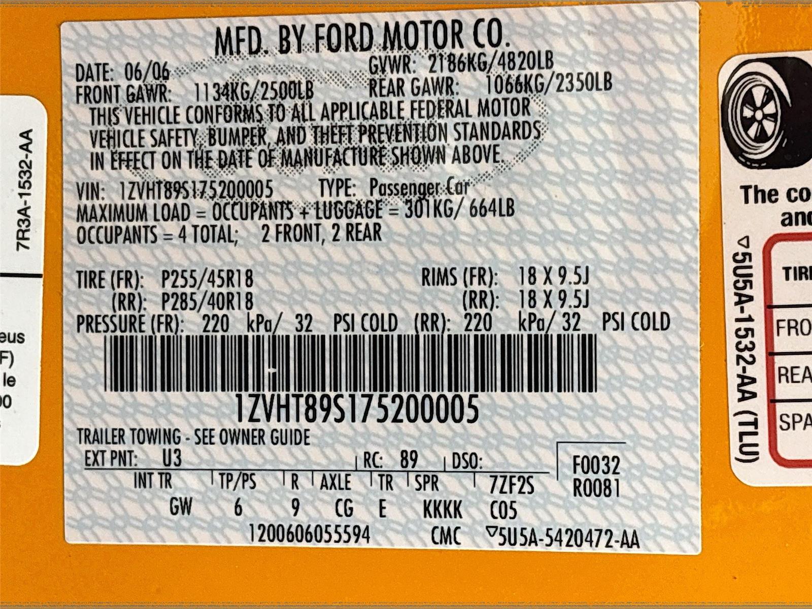 2007 Ford Mustang Shelby GT500