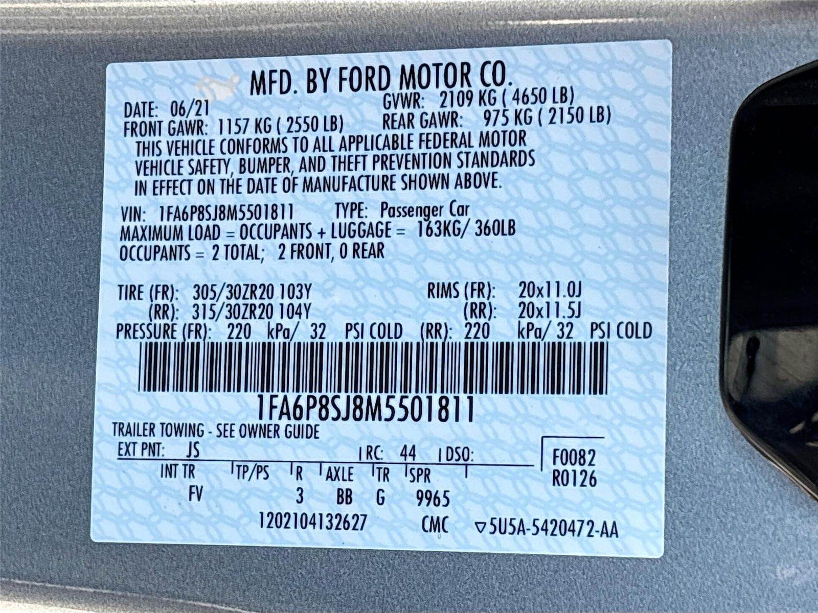 2021 Ford Mustang Shelby GT500