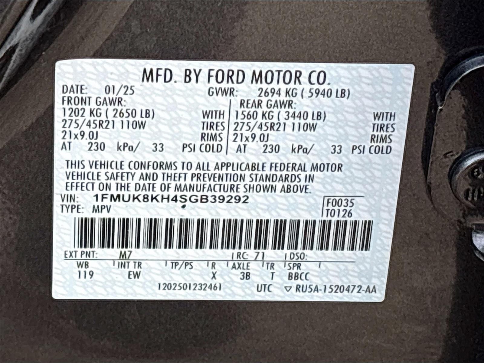 2025 Ford Explorer ST-Line