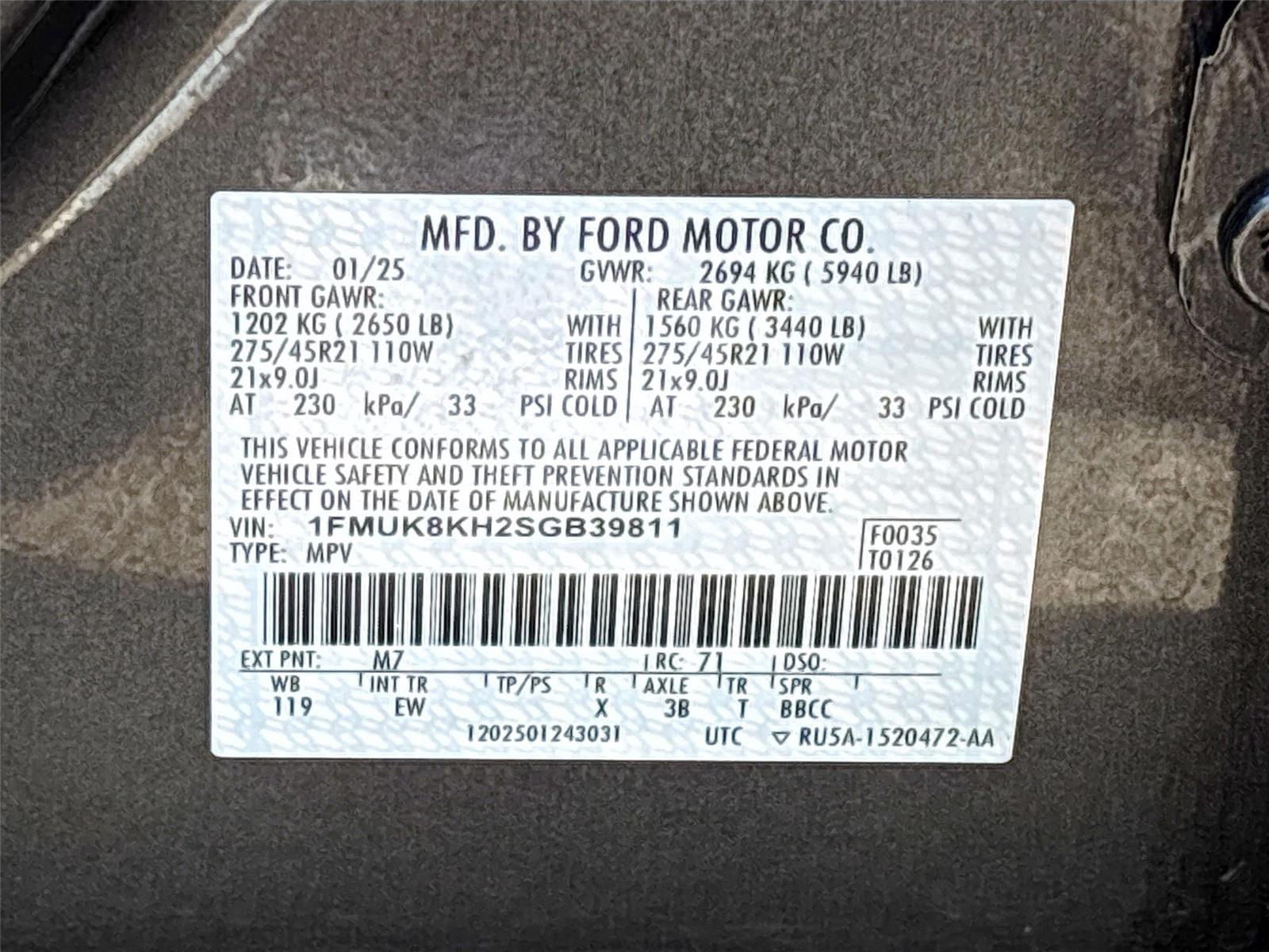 2025 Ford Explorer ST-Line
