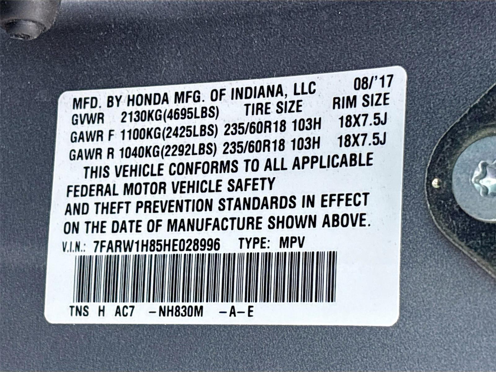 2017 Honda CR-V EX-L