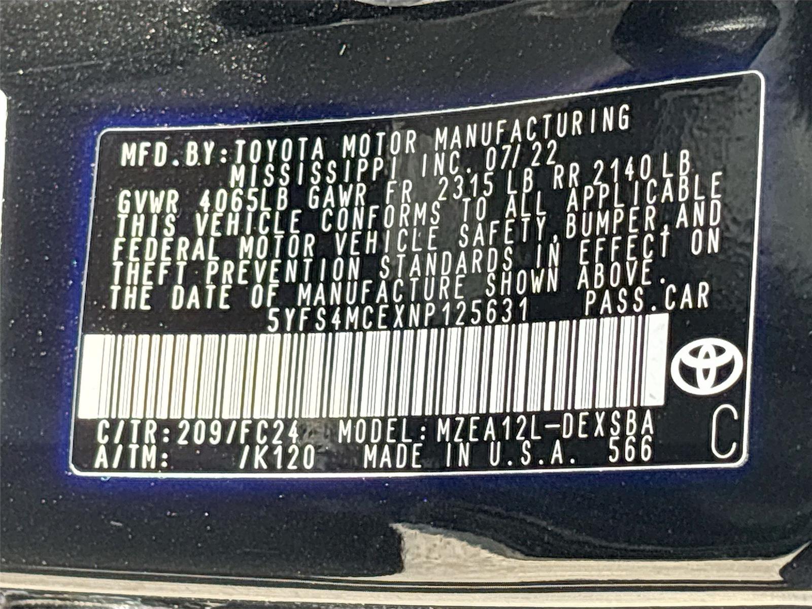 2022 Toyota Corolla SE Apex