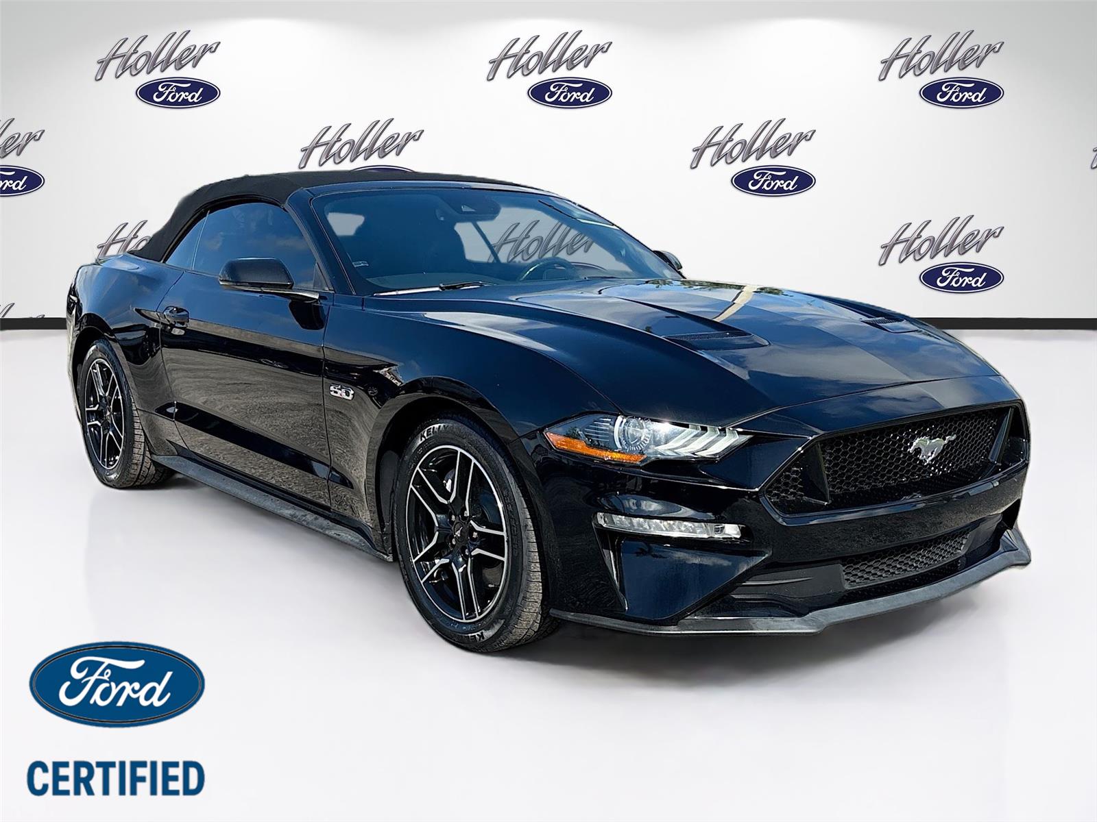 Shadow Black 2022 Ford Mustang Convertible Rear-Wheel Drive Automatic