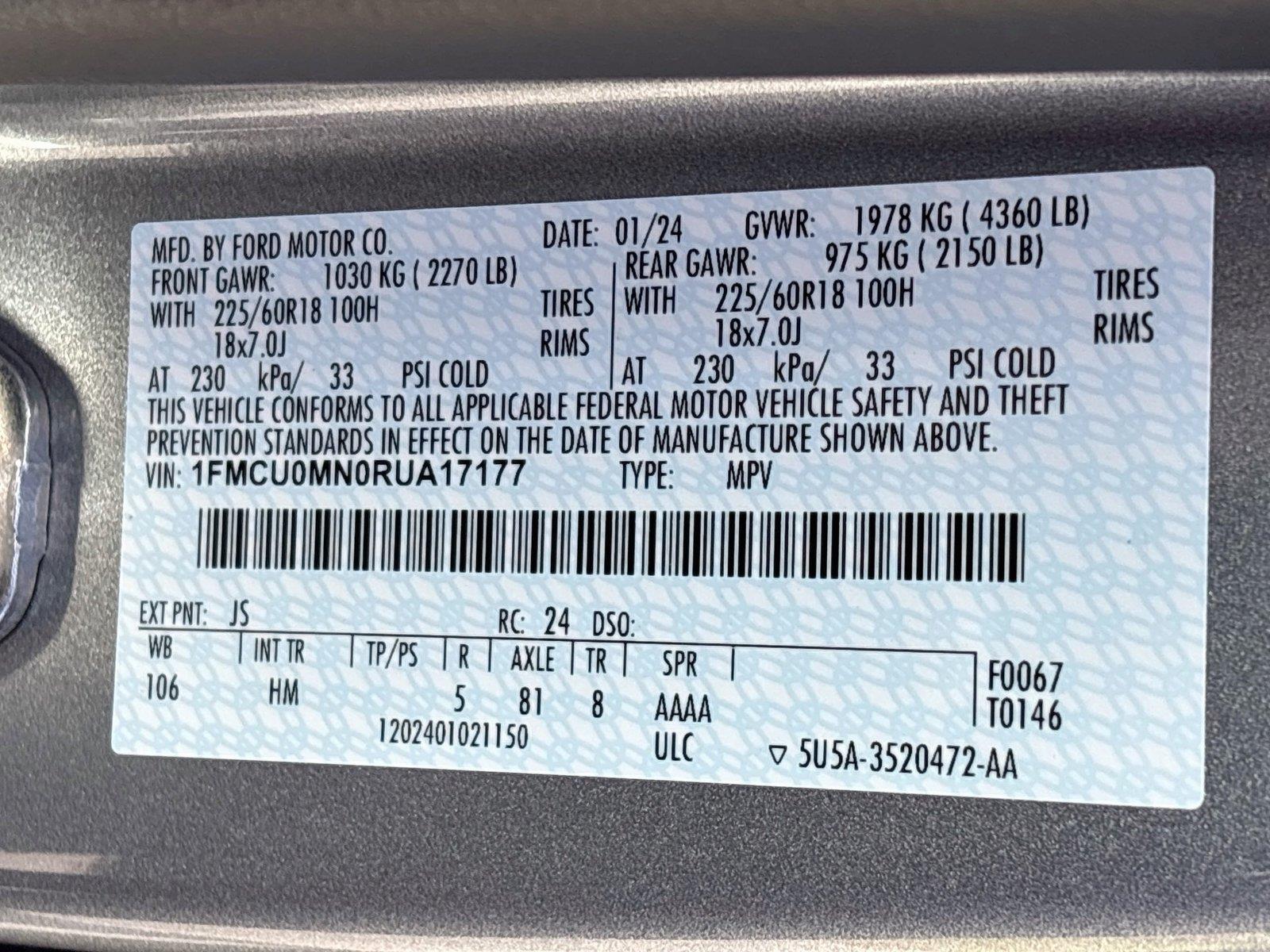 2024 Ford Escape ST-Line