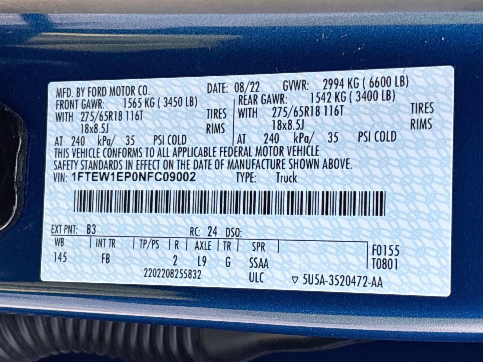 2022 Ford F-150 XLT