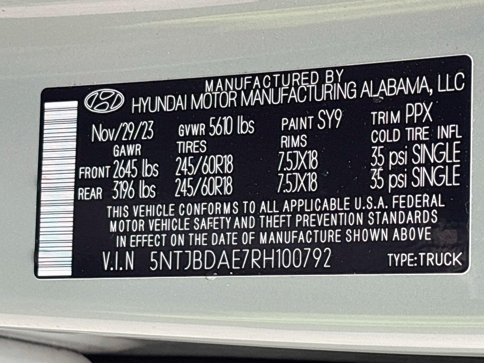 2024 Hyundai Santa Cruz SEL