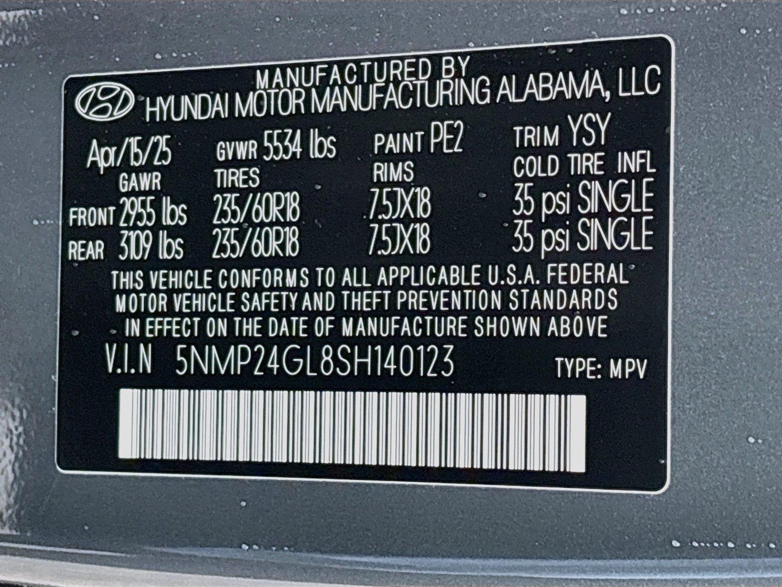 2025 Hyundai Santa Fe SEL