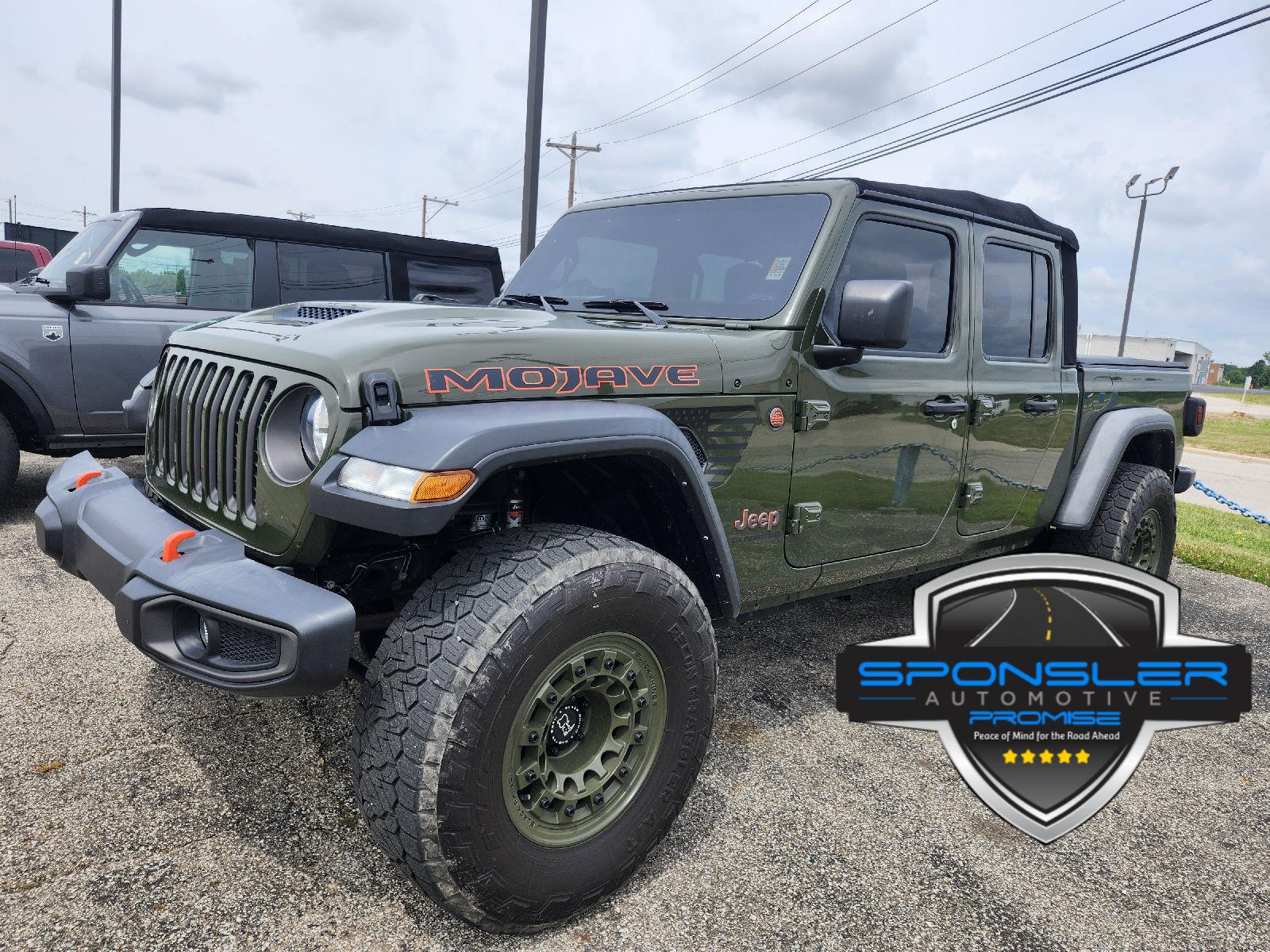 Sarge Green Clearcoat 2021 Jeep Gladiator Pickup Truck Four-Wheel Drive 6-Speed Manual