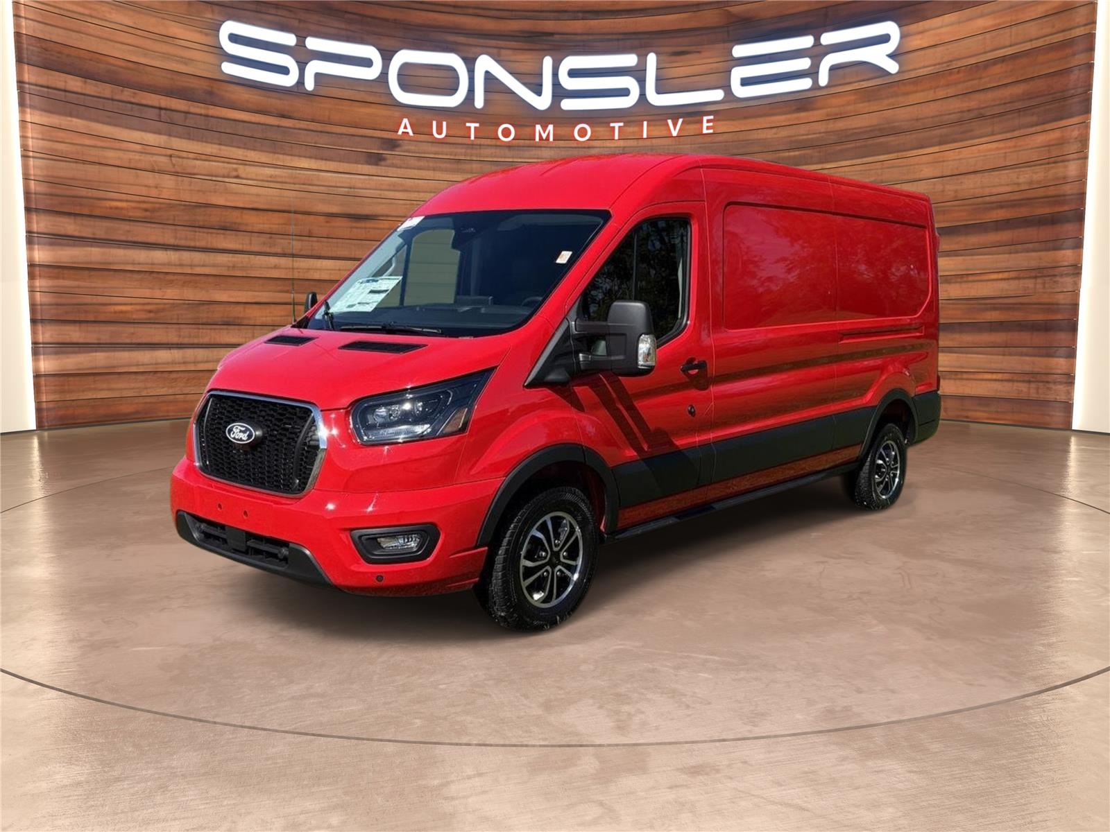 Race Red 2027 Ford Transit Cargo Van Rear-Wheel Drive Automatic