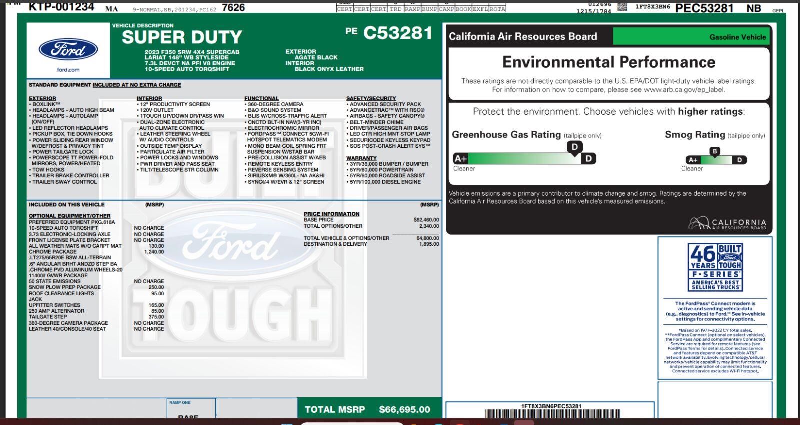 2023 Ford F-350 Super Duty Lariat SuperCab 4WD